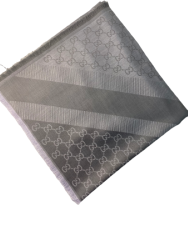 Gucci Light Grey GG Scarf-Scarf-Gucci-The Closet Egypt