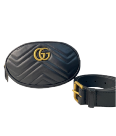Gucci Black Marmont Belt Bag-Belt Bag-Gucci-The Closet Egypt