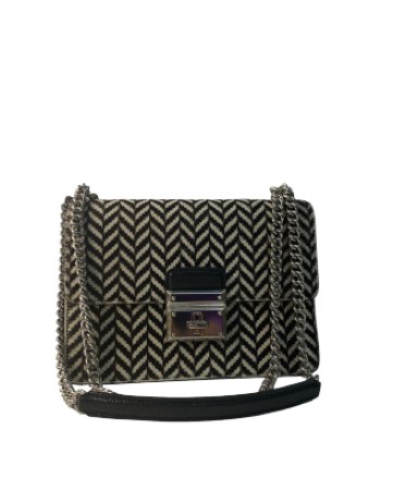 Dolce & Gabbana Chevron Rosalia Crossbody Bag-handbag-Dolce & Gabbana-The Closet Egypt