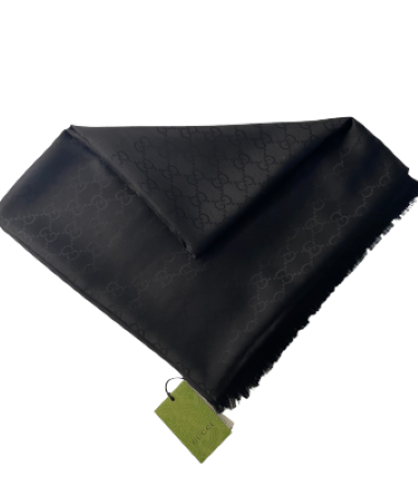 Gucci Black GG Scarf-Scarf-Gucci-The Closet Egypt