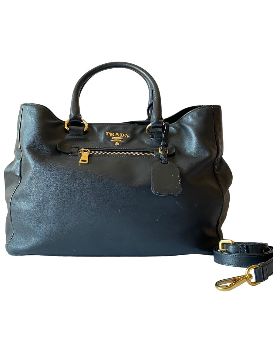 Prada Black Top Handle Bag-handbag-Prada-The Closet Egypt