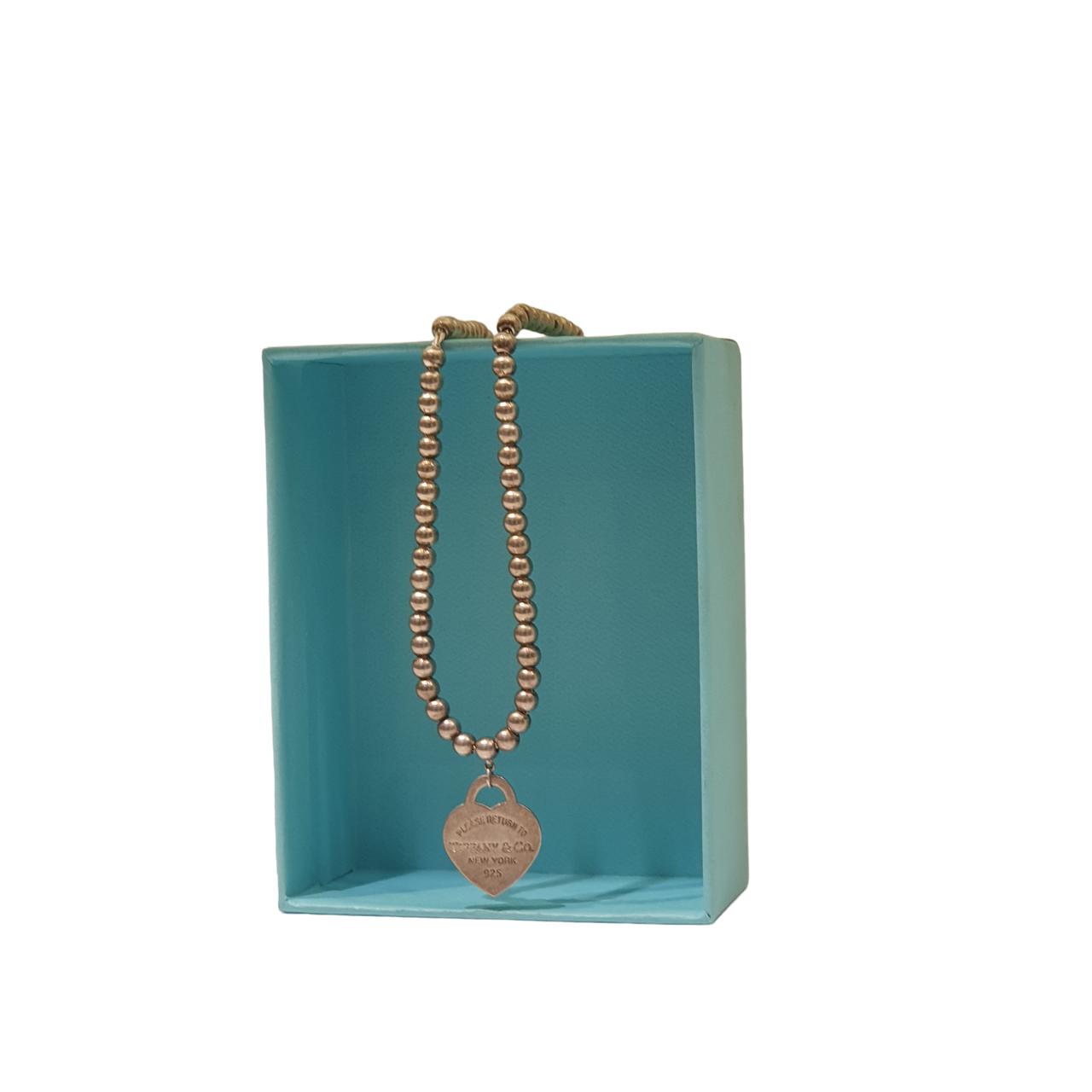 Tiffany & Co Silver Heart Tag Pendant Necklace-Necklaces-Tiffany & Co-The Closet Egypt