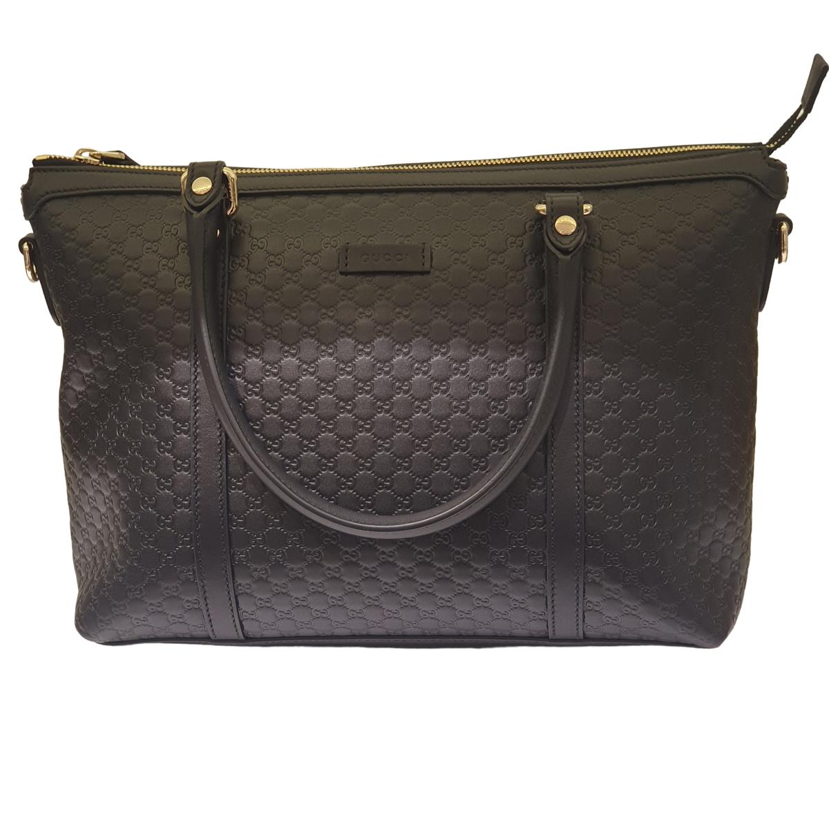 Gucci Black GG Microguccissima Convertible Satchel Bag-handbag-Gucci-The Closet Egypt