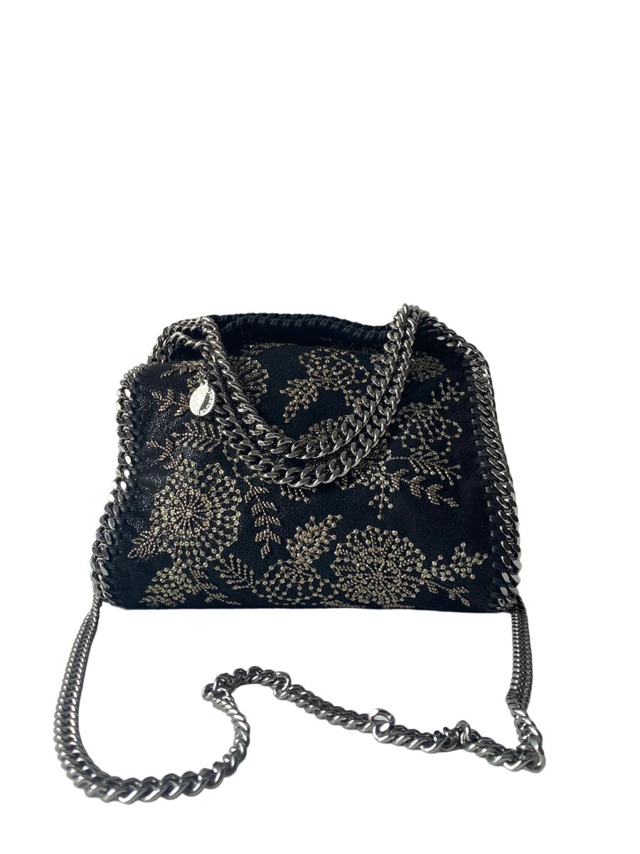 Stella Mccartney Black Floral Falabella Bag-handbag-Stella Mccartney-The Closet Egypt