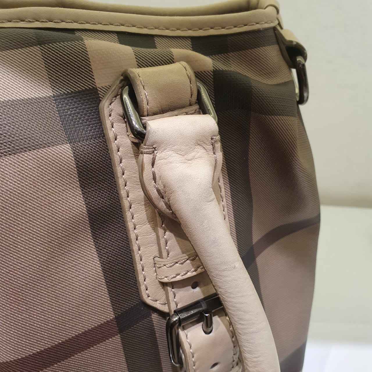 Burberry Beige Smoked Check Northfield Crossbody Bag-handbag-Burberry-The Closet Egypt