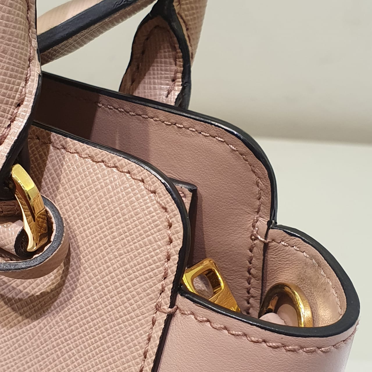 Prada Pink Nude Mini Tote Bag-handbag-Prada-The Closet Egypt