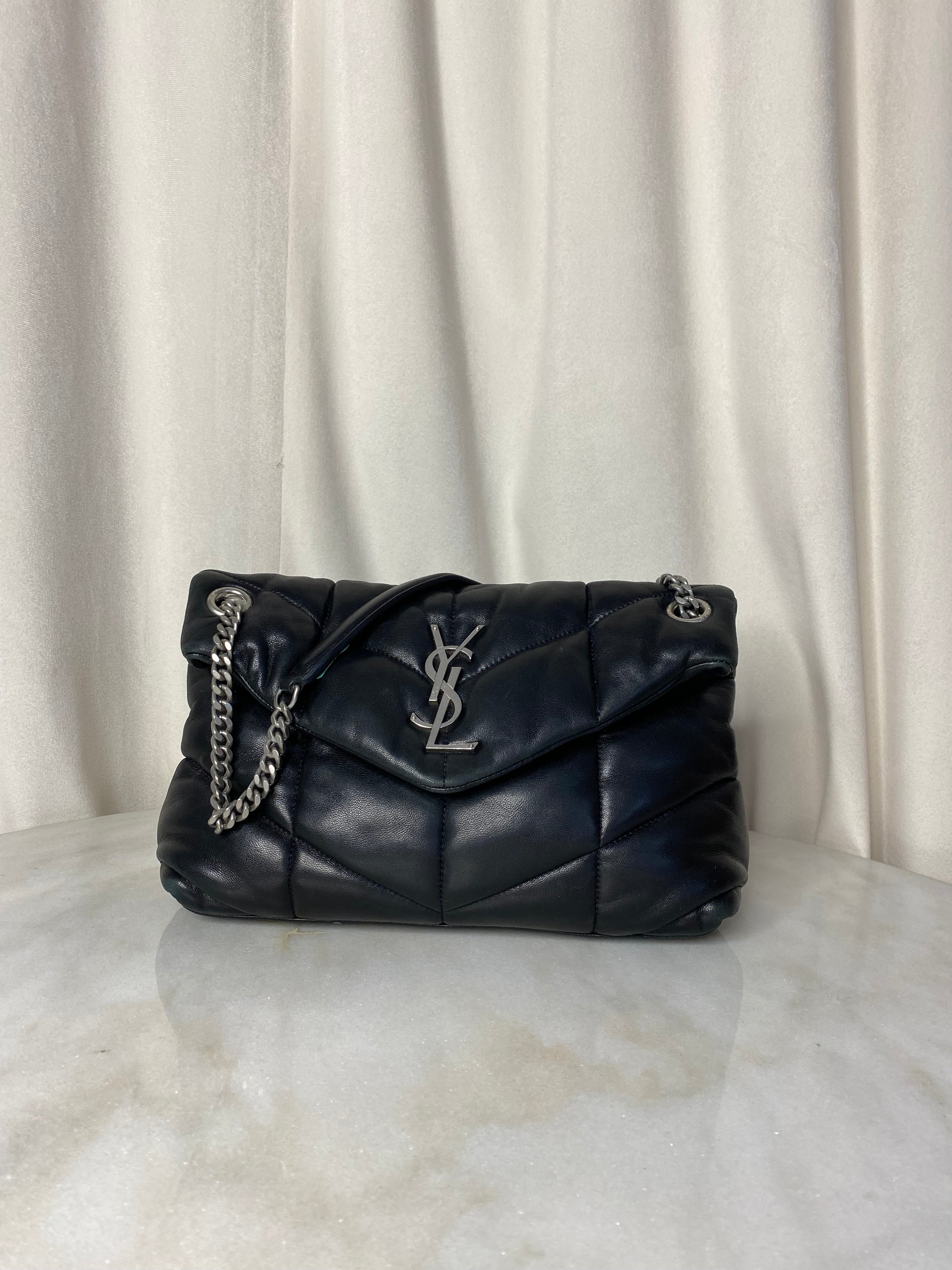 YSL Black Puffer Small Shoulder Bag-handbag-YSL-The Closet Egypt