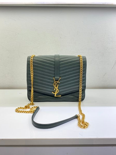 YSL Green Sulpice Medium Shoulder Bag-handbag-YSL-The Closet Egypt