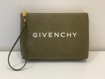 Givenchy Beige Printed Pouch-Clutch-Givenchy-The Closet Egypt