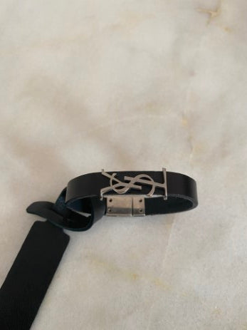 YSL Black Cassandre Bracelet-Bracelet-YSL-The Closet Egypt