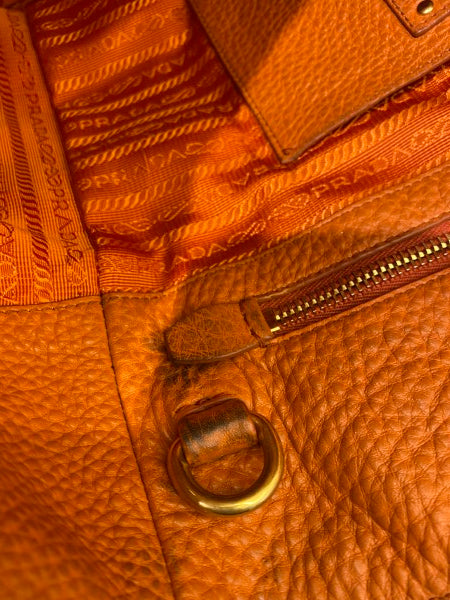 Prada Orange Vitello Daino Bag-handbag-Prada-The Closet Egypt
