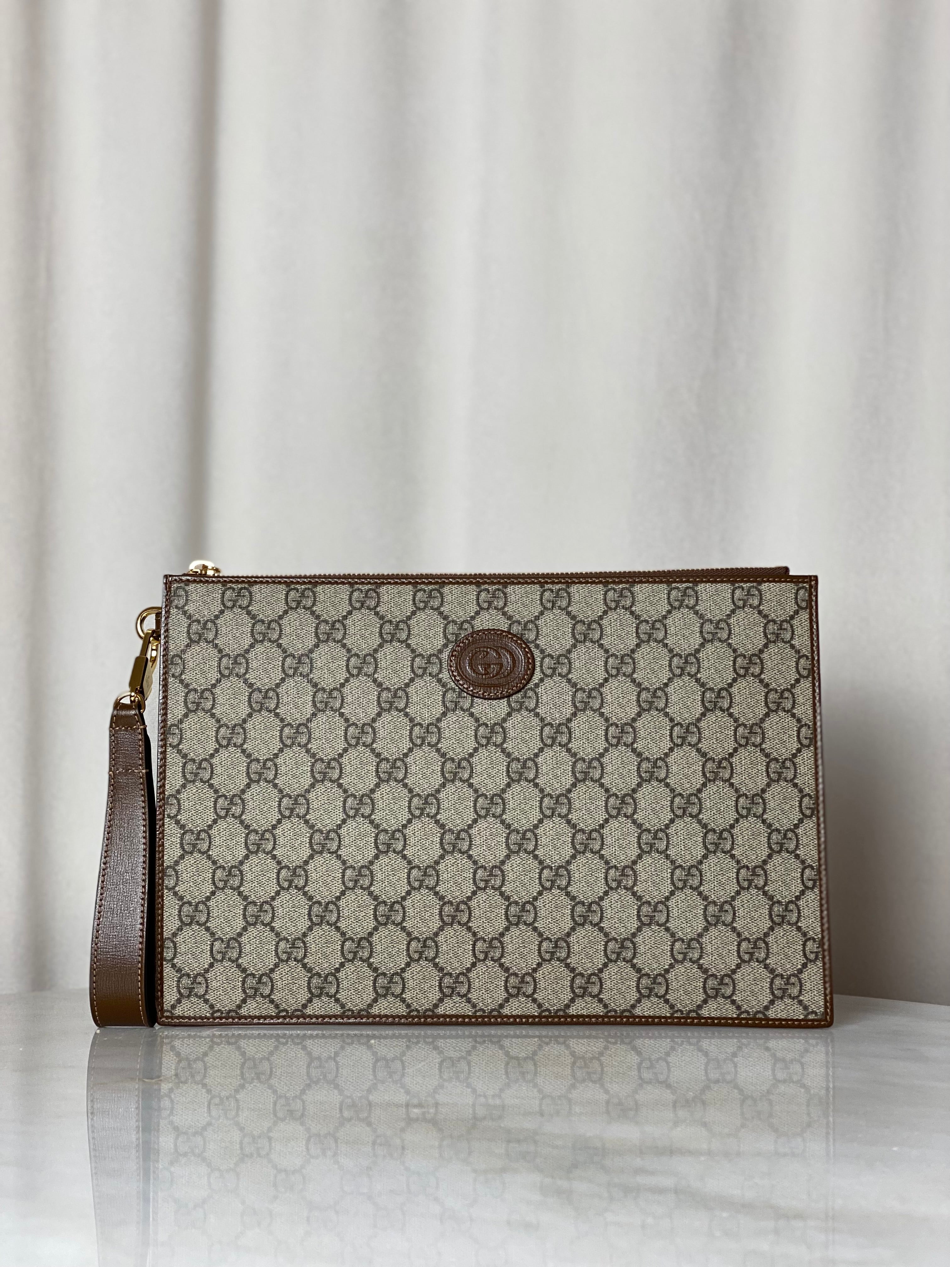 Gucci Brown GG Clutch