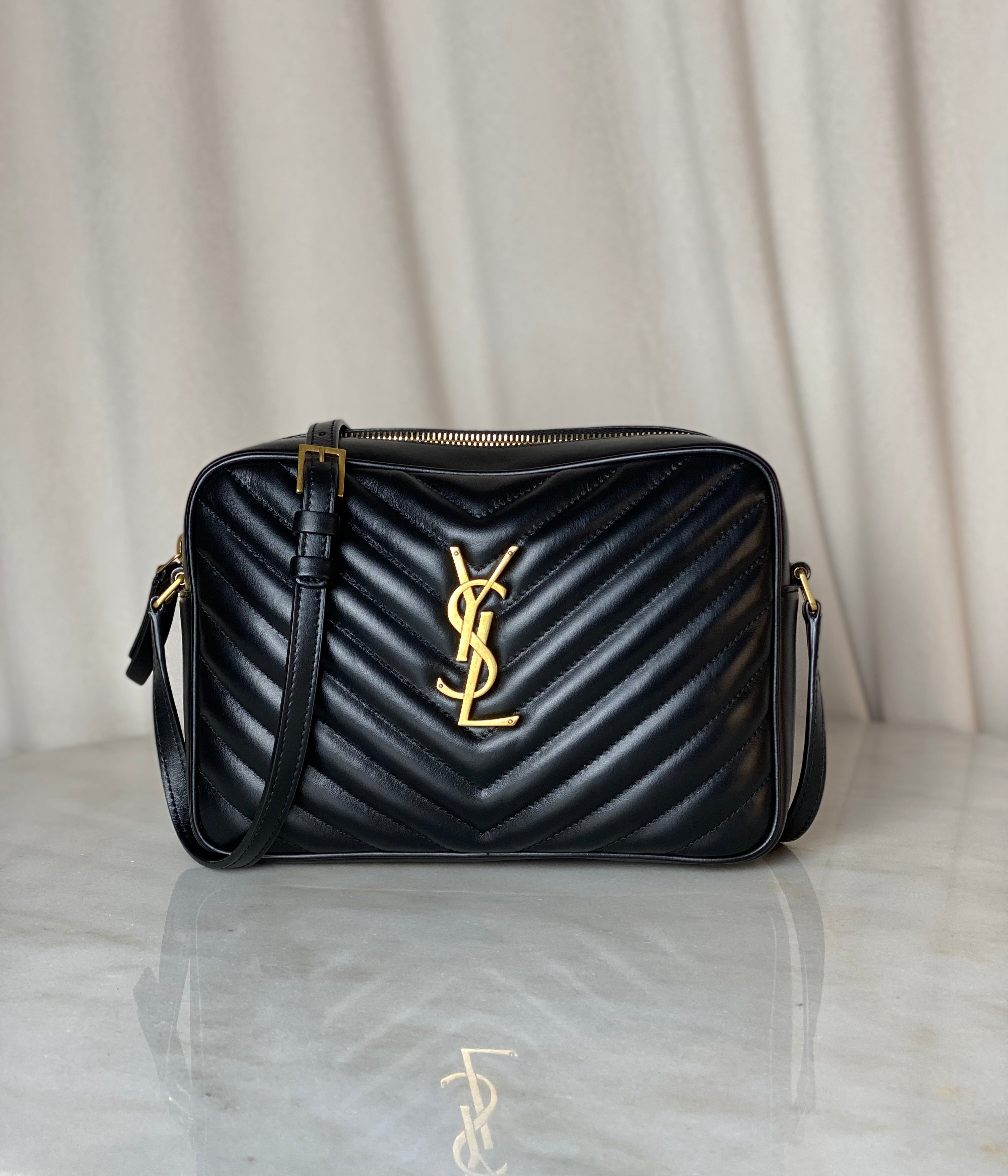 YSL Black Lou Camera Crossbody Bag-handbag-YSL-The Closet Egypt