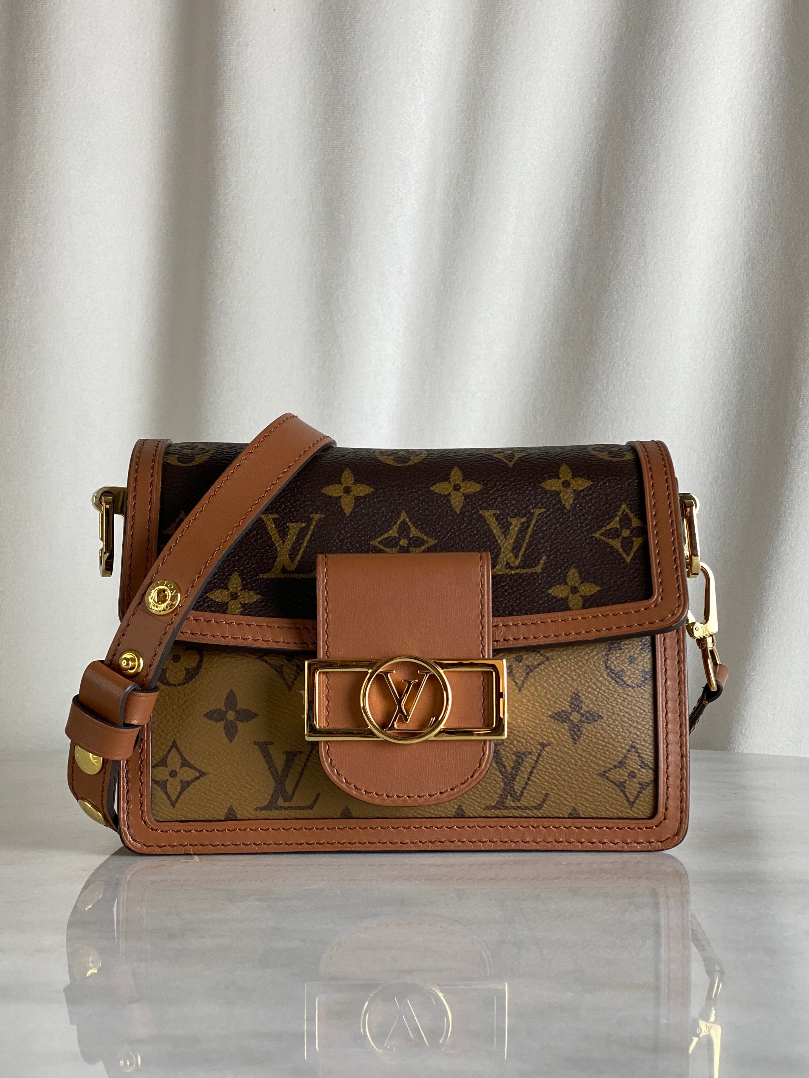 Louis Vuitton Monogram Reverse Mini Dauphin Crossbody Bag-handbag-Louis Vuitton-The Closet Egypt