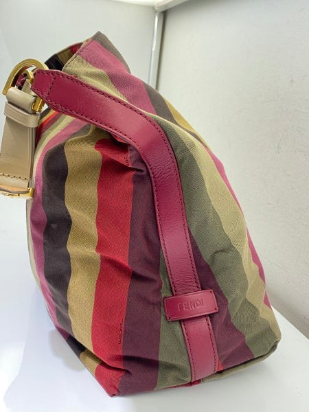 Fendi Multicolor Hobo Colorful Striped Large Bag-handbag-Fendi-The Closet Egypt