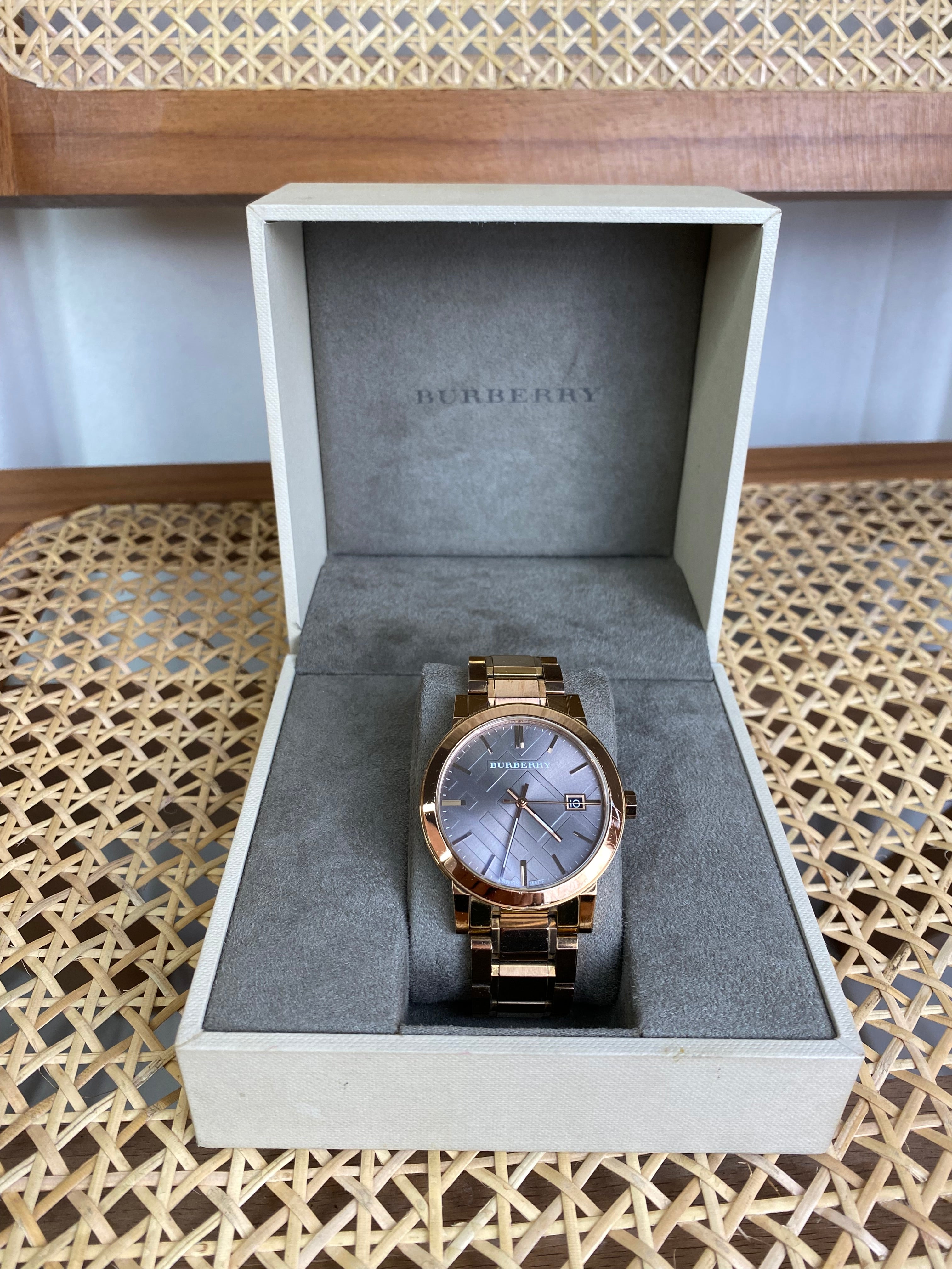Burberry Rose Gold Watch-Watch-Burberry-The Closet Egypt