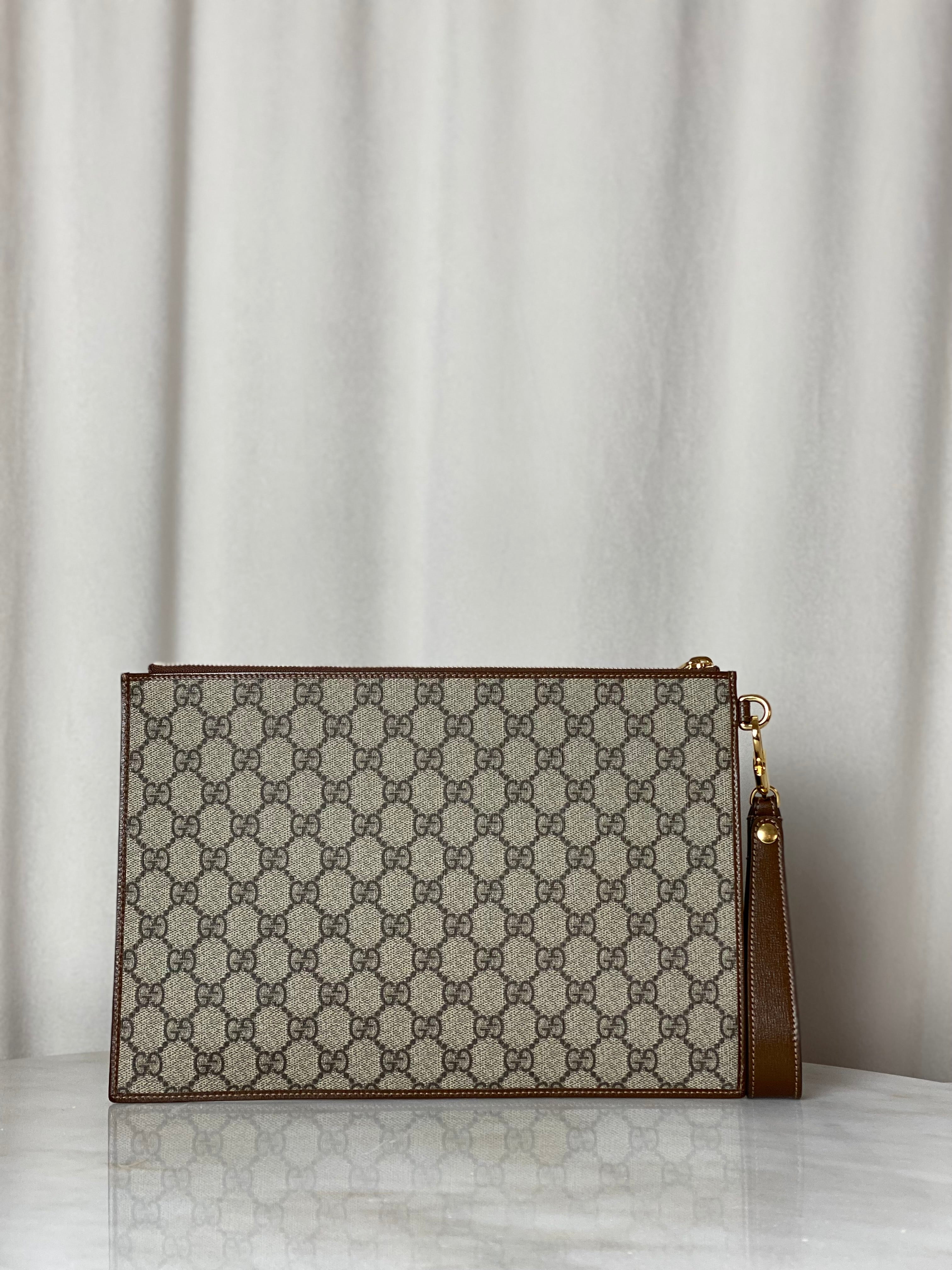 Gucci Brown GG Clutch