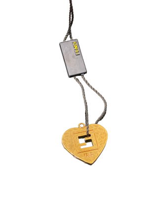 Fendi Gold FF Heart Pendant-Pendants-Fendi-The Closet Egypt