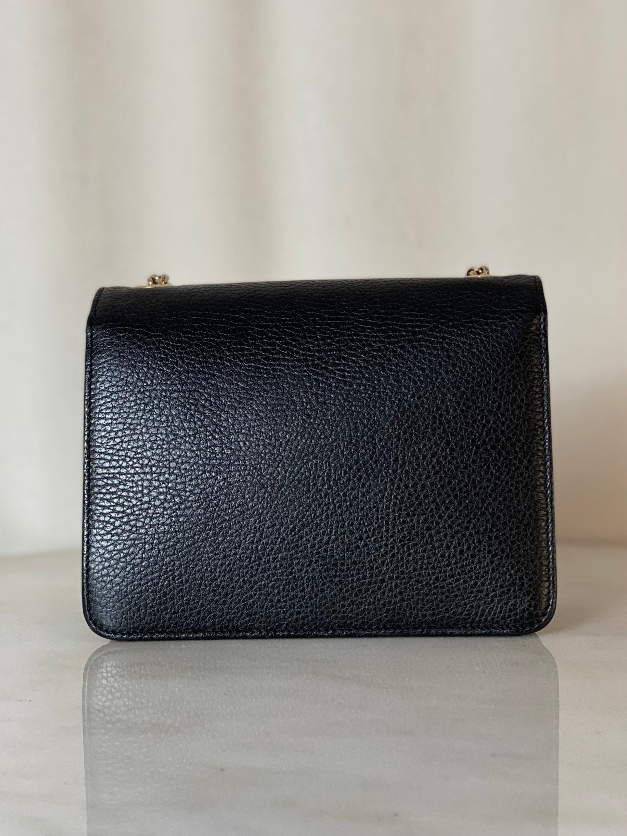 Gucci Black GG Interlocking Small Bag W/ Chain-handbag-Gucci-The Closet Egypt