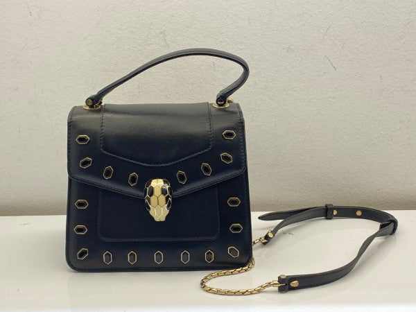 Bvlgari Black Serpenti Forever Crossbody Bag-handbag-Bvlgari-The Closet Egypt