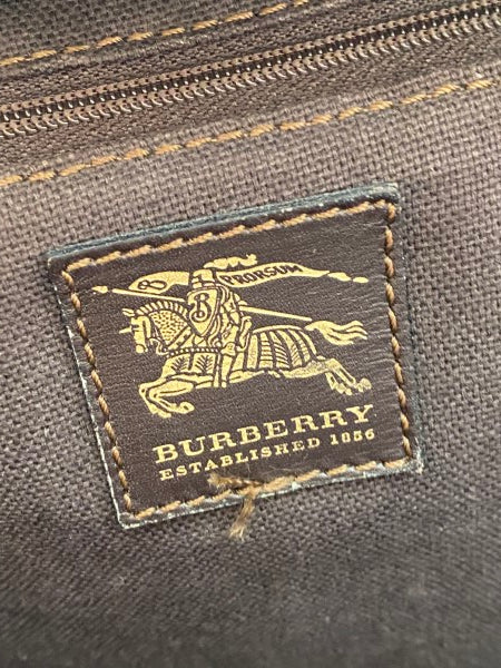 Burberry Brown Haymarket Hobo Bag-handbag-Burberry-The Closet Egypt