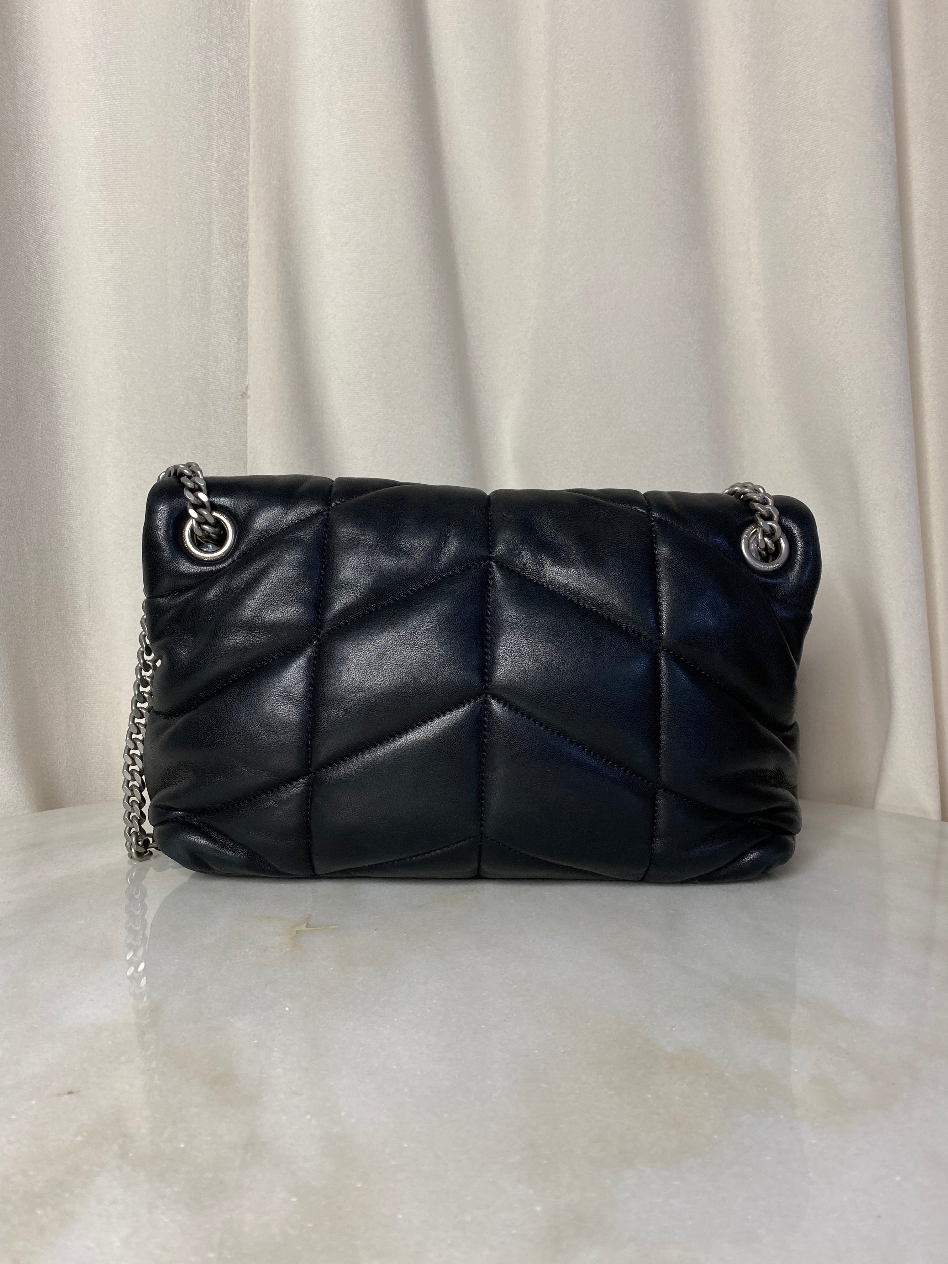 YSL Black Puffer Small Shoulder Bag-handbag-YSL-The Closet Egypt