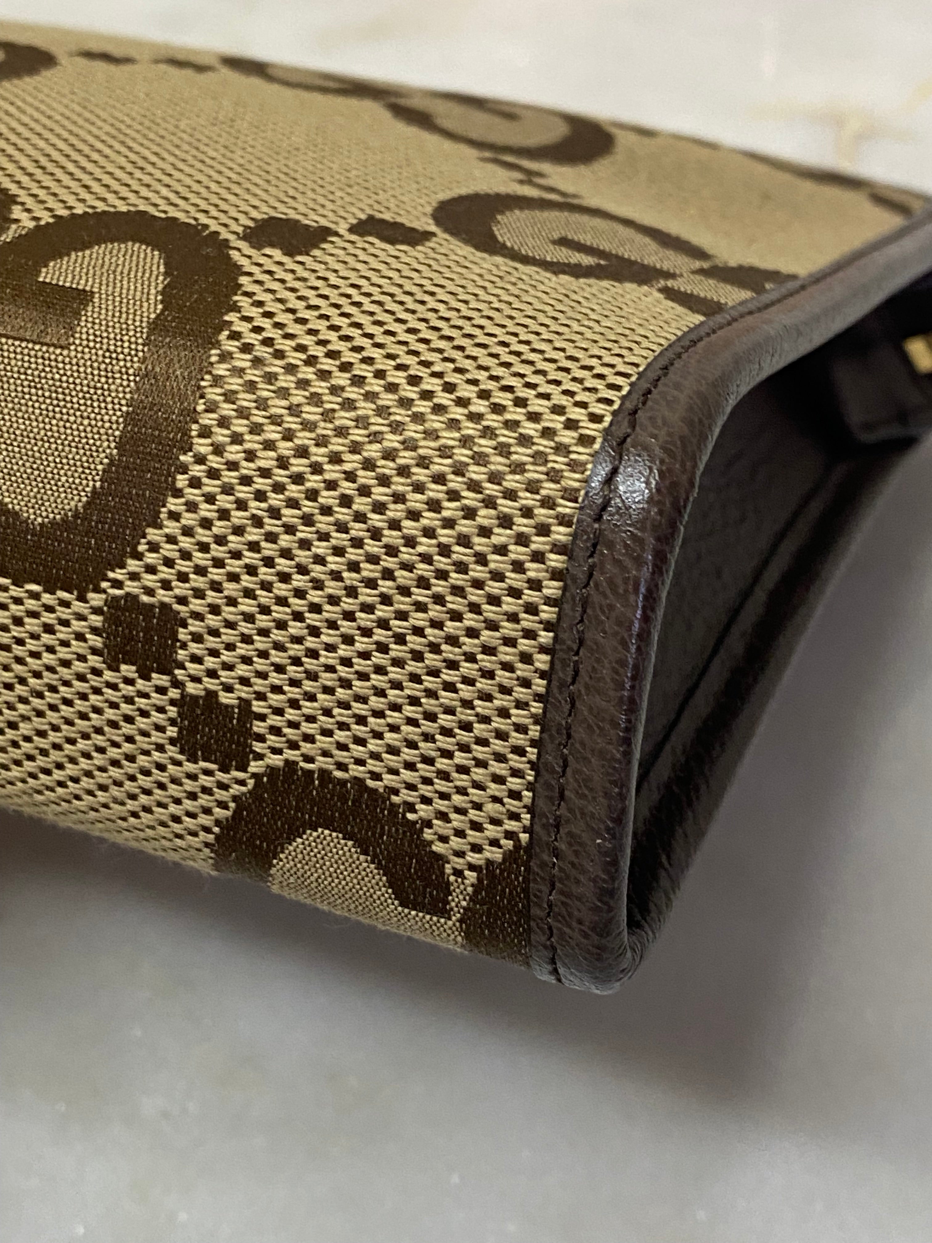 Gucci Brown GG Clutch-Clutch-Gucci-The Closet Egypt