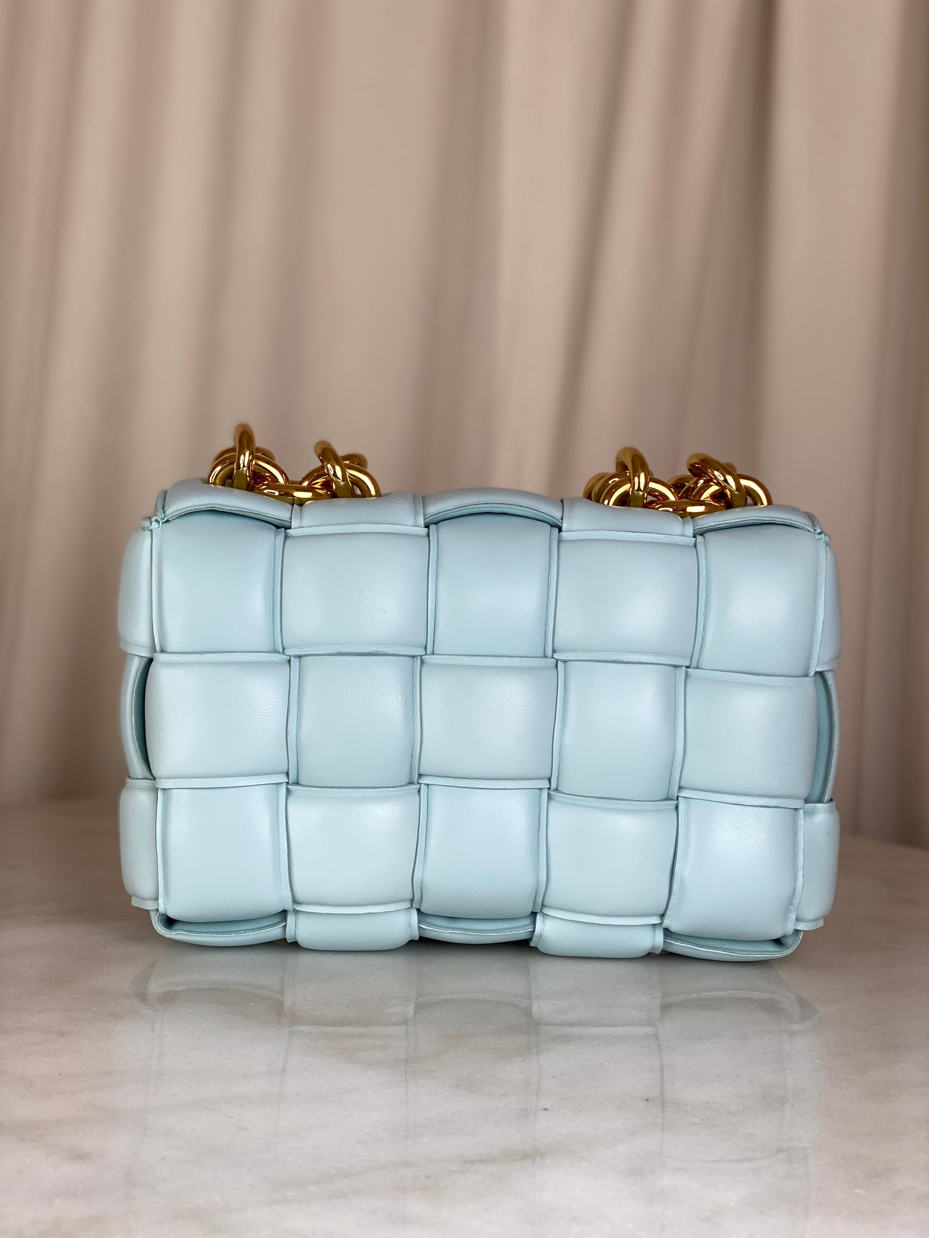 Bottega Veneta Light Blue The Chain Cassette Crossbody Bag-handbag-Bottega Veneta-The Closet Egypt