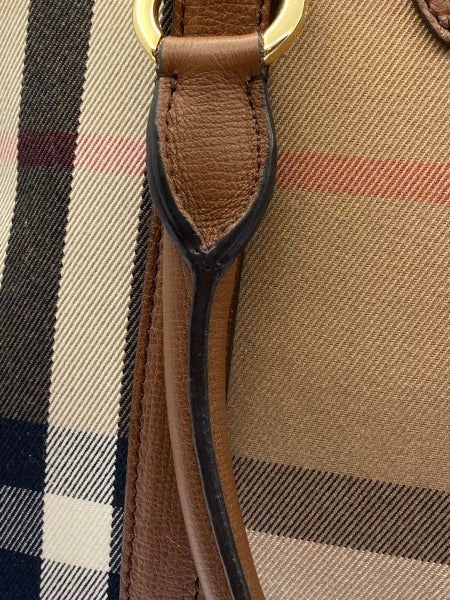 Burberry Brown House Check Satchel Bag-handbag-Burberry-The Closet Egypt