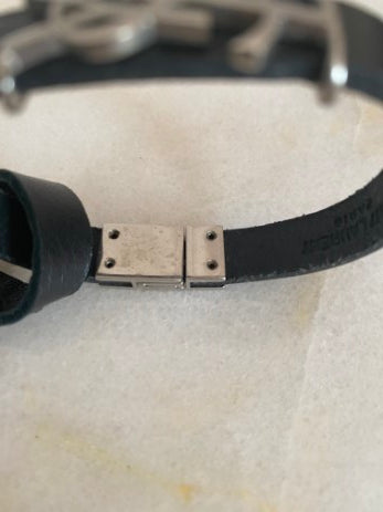 YSL Black Cassandre Bracelet-Bracelet-YSL-The Closet Egypt