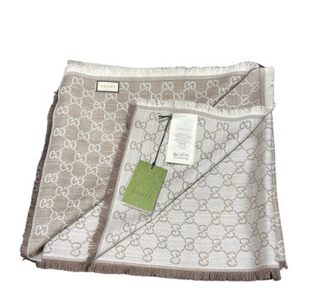 Gucci Light Brown GG Scarf-Scarf-Gucci-The Closet Egypt