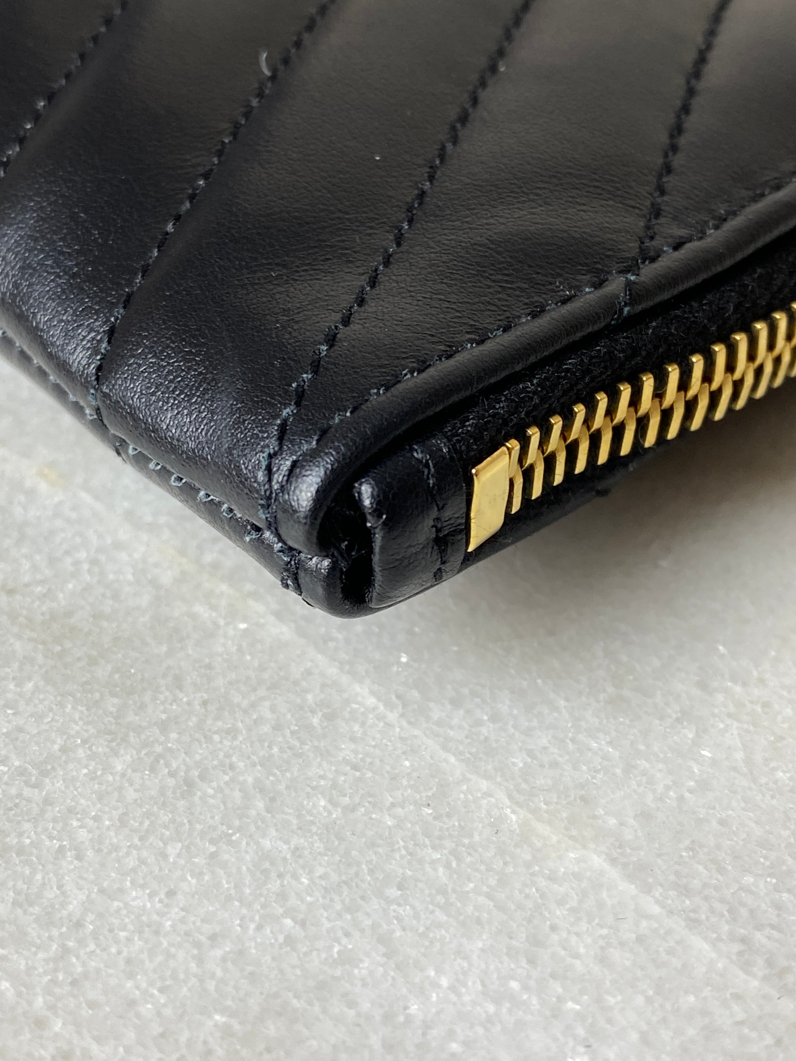 YSL Black Cassandre Classic Clutch
