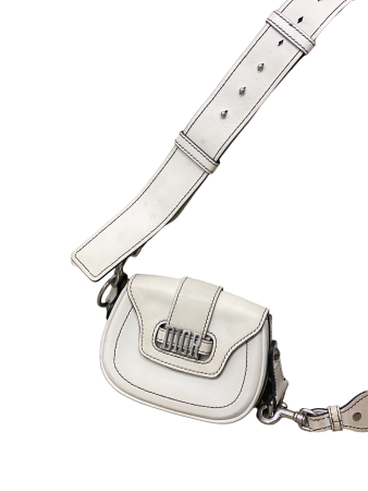 Christian Dior White Mini d'fence Saddle Bag-handbag-Christian Dior-The Closet Egypt