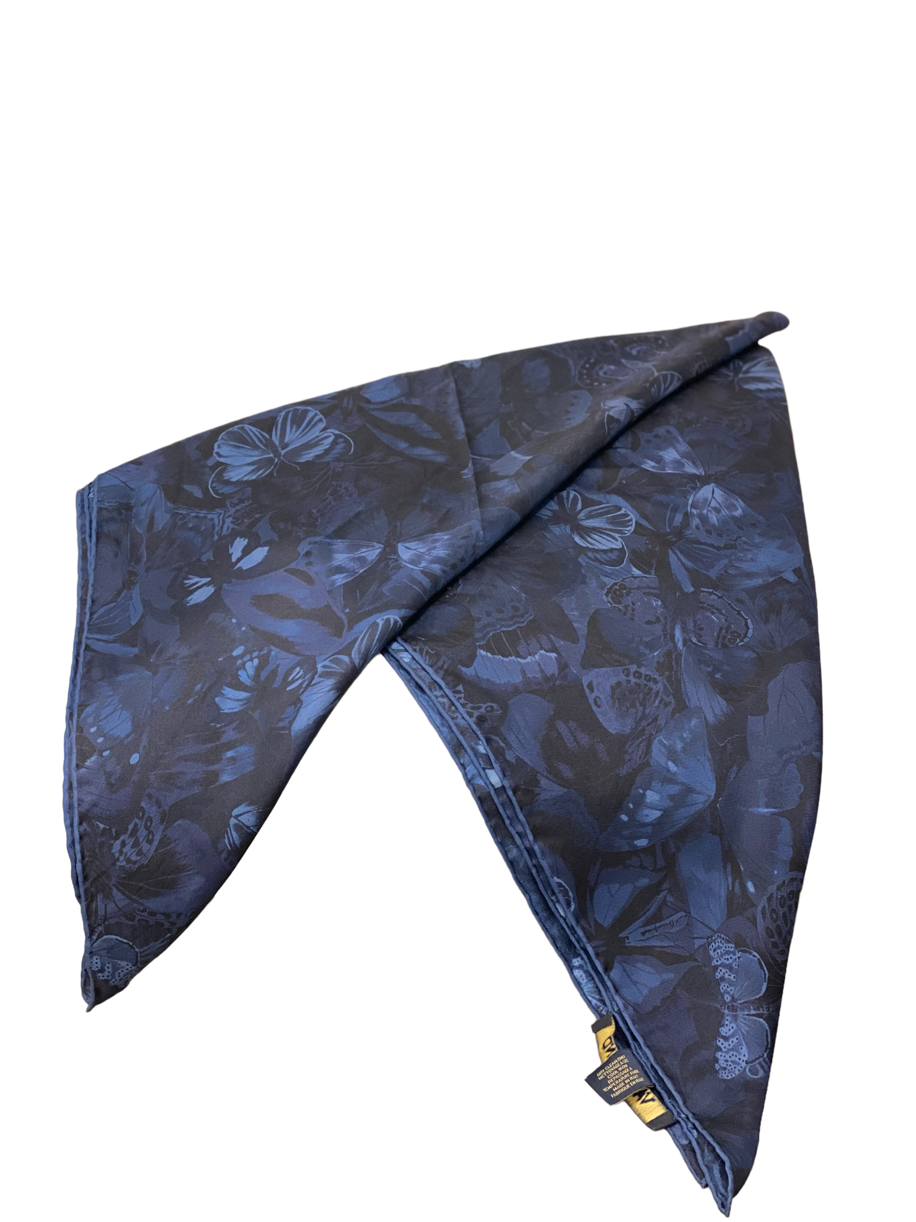 Valentino Blue Square Silk Scarf-Scarf-Valentino-The Closet Egypt