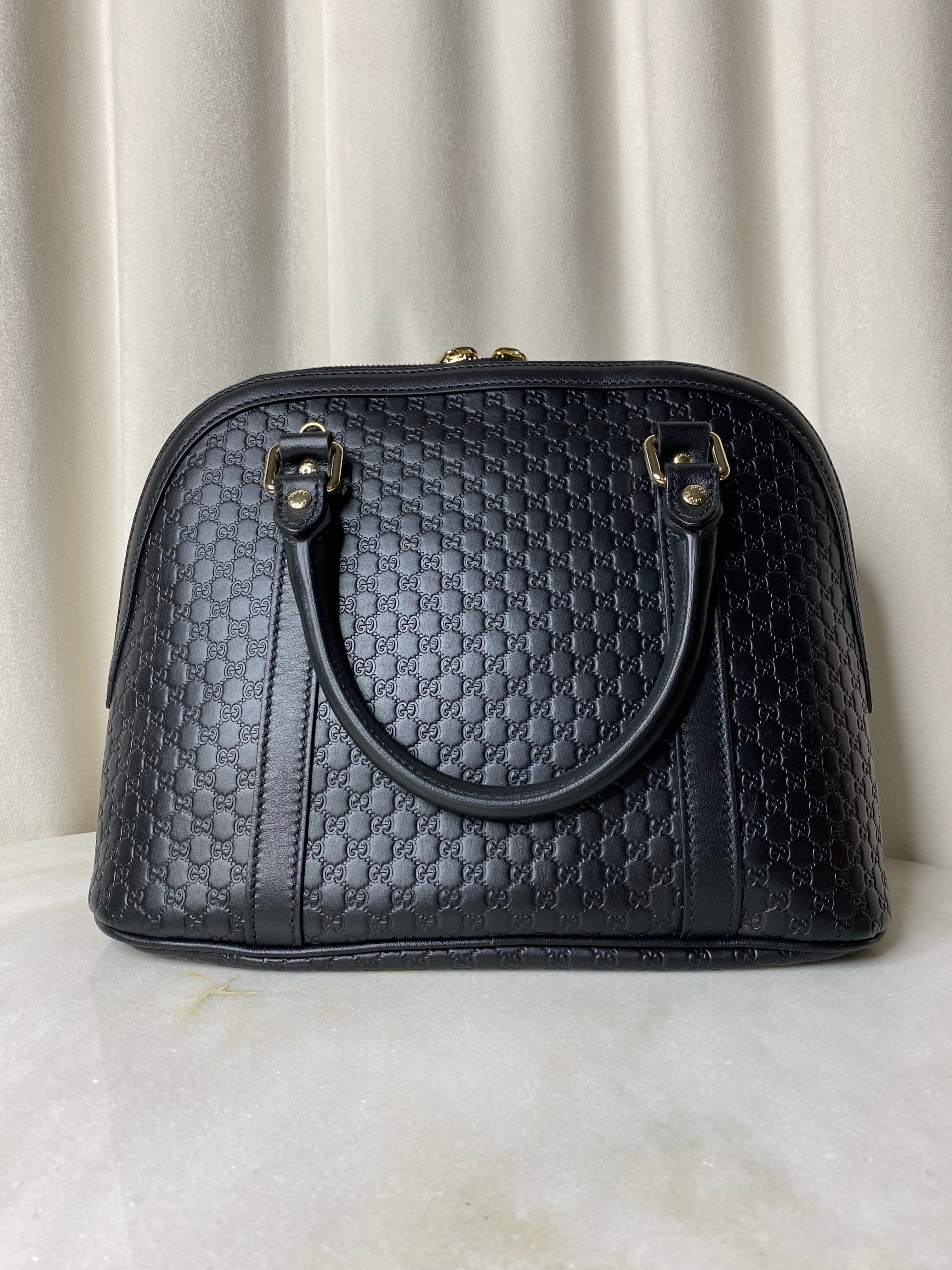 Gucci Black GG Dome Medium Tote Bag-handbag-Gucci-The Closet Egypt