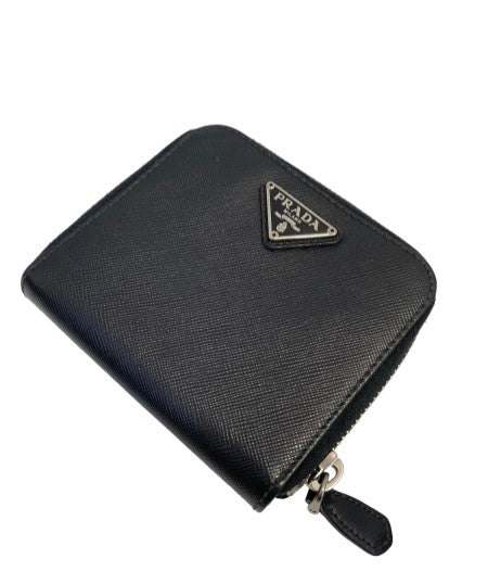 Prada Black Compact Wallet-wallet-Prada-The Closet Egypt
