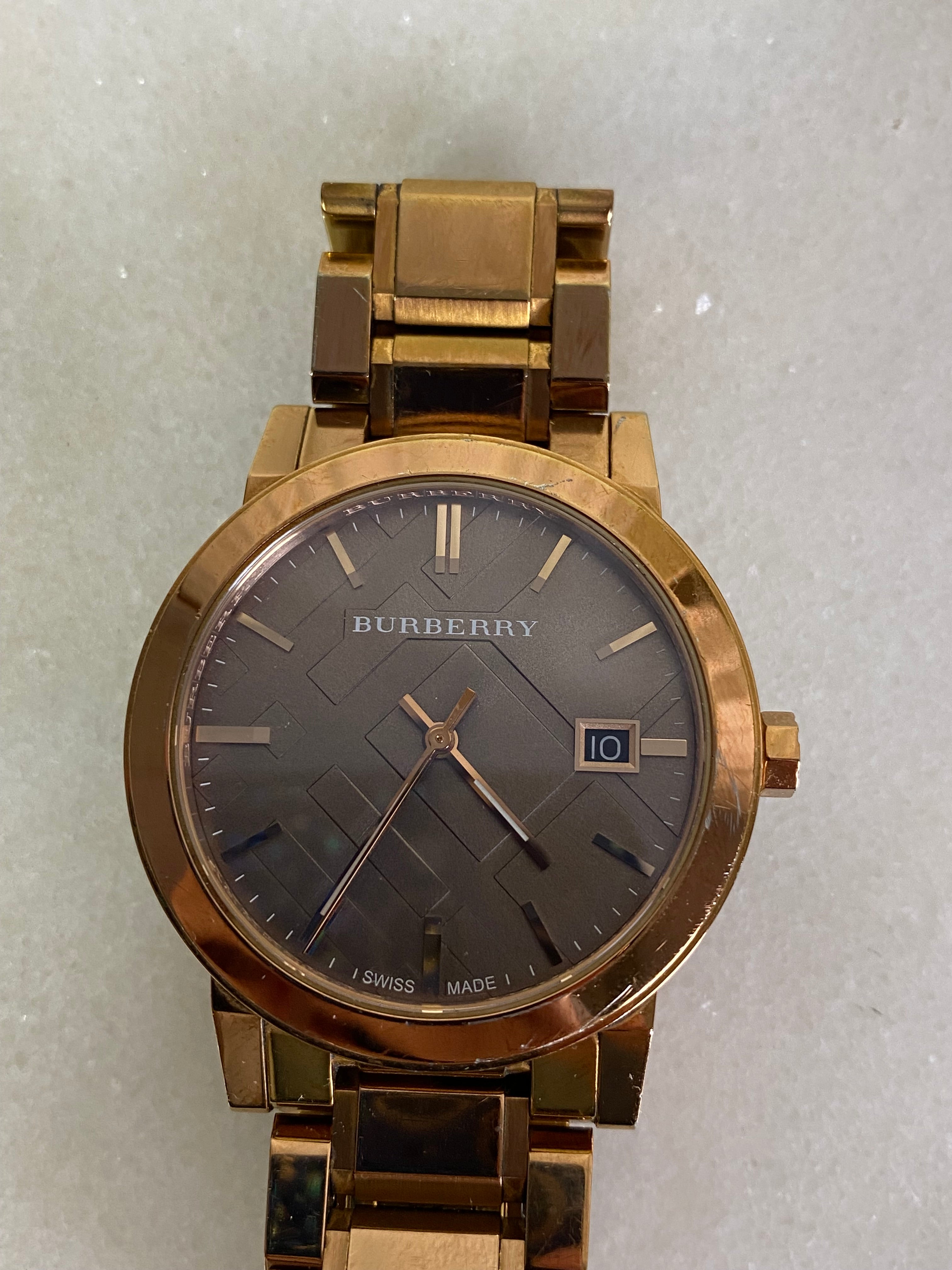Burberry Rose Gold Watch-Watch-Burberry-The Closet Egypt