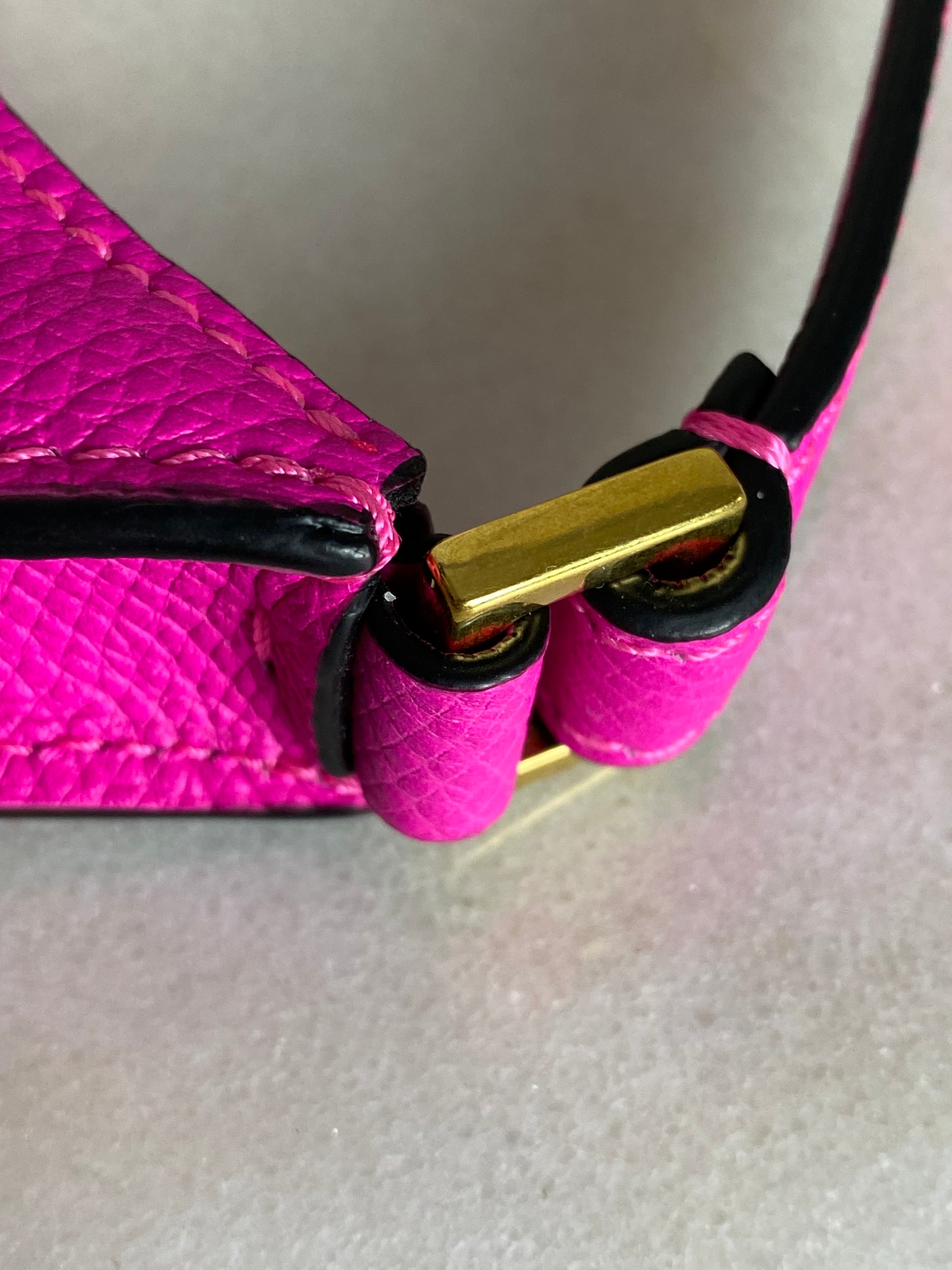Valentino Hot Pink Vlogo Mini Garavani Shoulder Bag-handbag-Valentino-The Closet Egypt