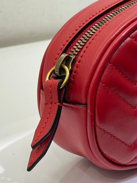 Gucci Red Marmont Belt Bag-handbag-Gucci-The Closet Egypt
