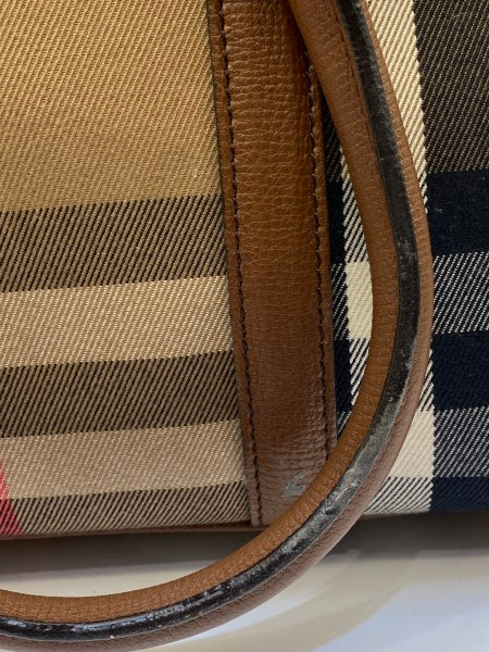 Burberry Brown House Check Satchel Bag-handbag-Burberry-The Closet Egypt