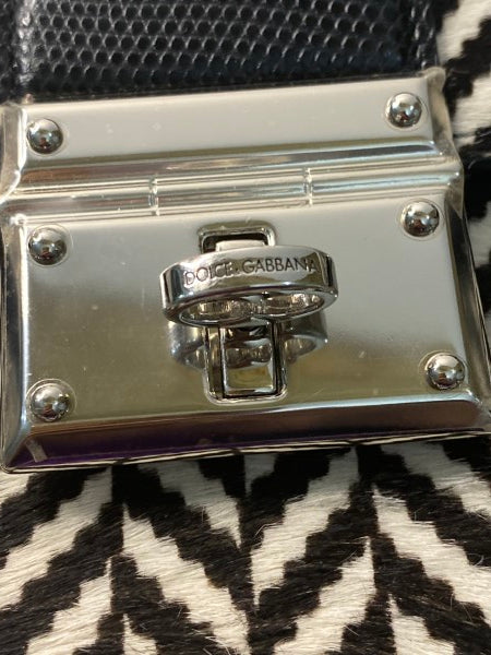 Dolce & Gabbana Chevron Rosalia Crossbody Bag-handbag-Dolce & Gabbana-The Closet Egypt