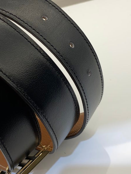 Hermes Bicolor H Buckle Reversible Men Belt-Belt-Hermes-The Closet Egypt