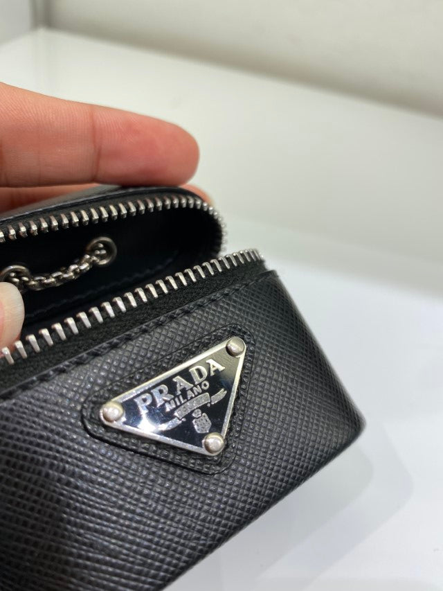 Prada Black Logo Airpods Case-Airpods Case-Prada-The Closet Egypt