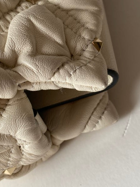 Valentino White Spike Me Clutch-Clutch Bag-Valentino-The Closet Egypt