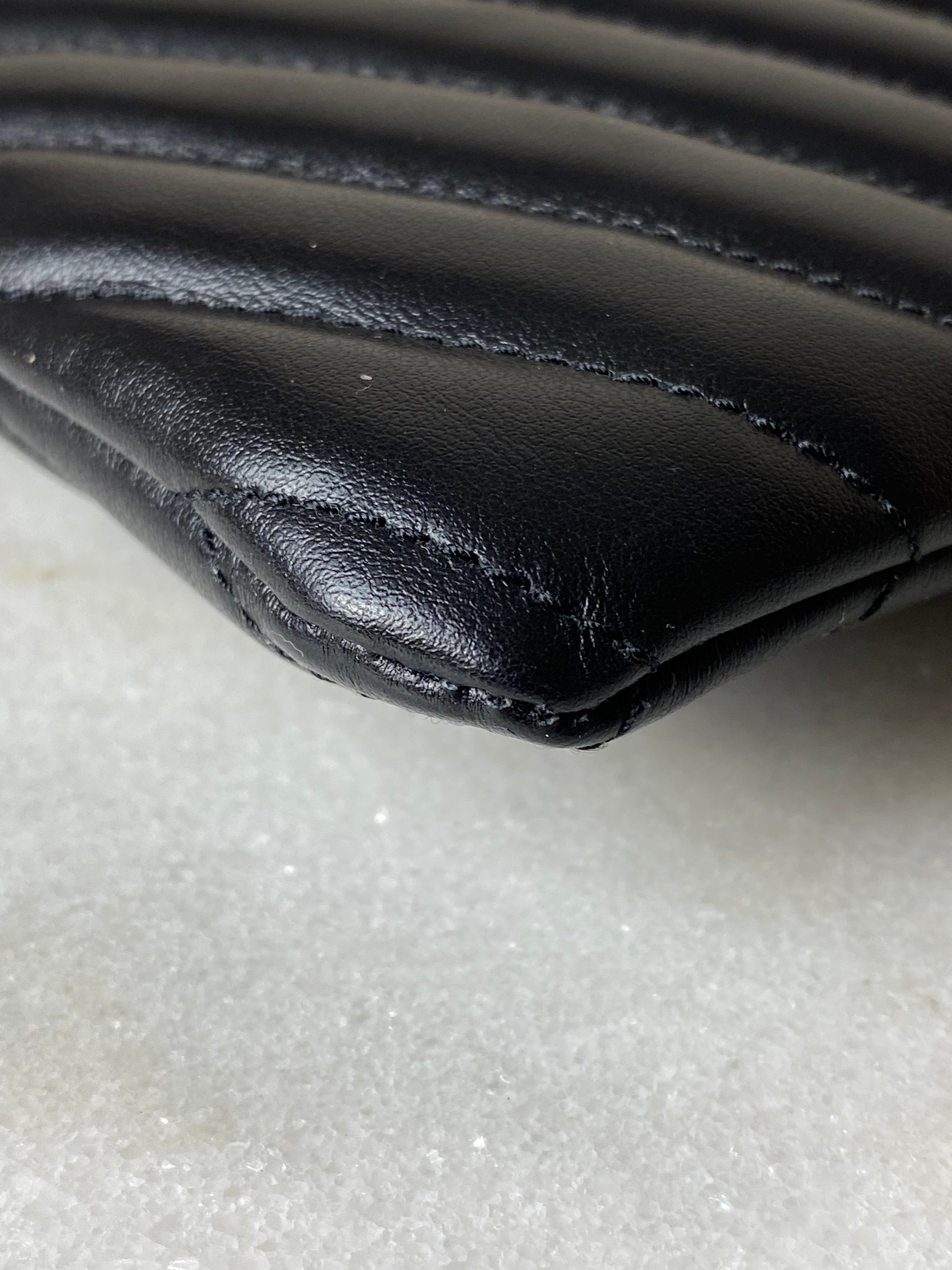 YSL Black Cassandre Classic Clutch