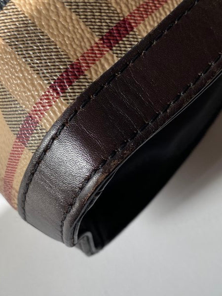 Burberry Brown Haymarket Hobo Bag-handbag-Burberry-The Closet Egypt