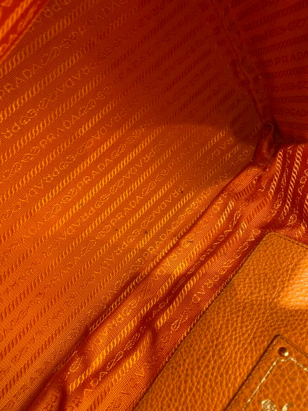 Prada Orange Vitello Daino Bag-handbag-Prada-The Closet Egypt