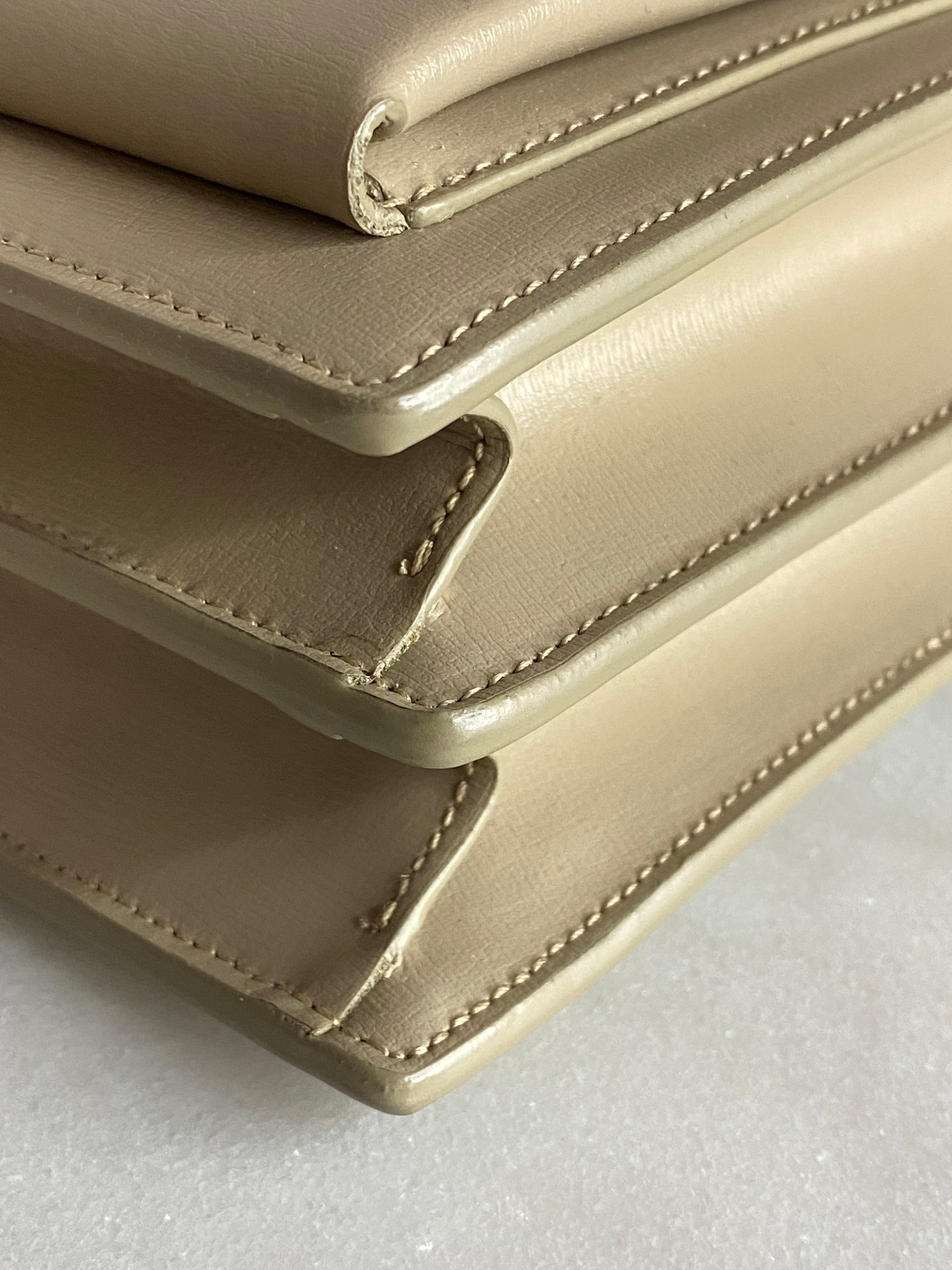 YSL Beige Sunset Medium Crossbody Bag
