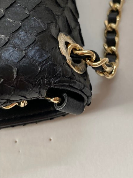 Chanel Black Python Around WOC-handbag-Chanel-The Closet Egypt