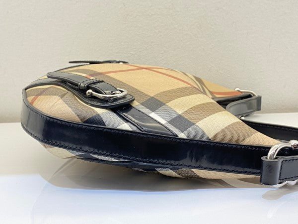 Burberry Bicolor Nova Check Hobo Bag-handbag-Burberry-The Closet Egypt